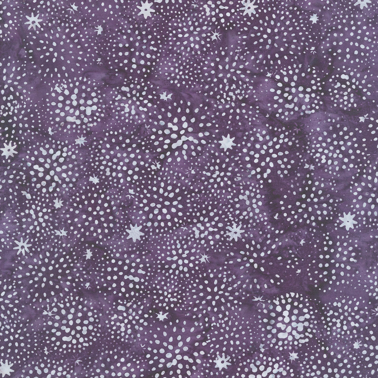 Shadow Blooms Batiks - Dandelion Burst Purple Grape Yardage
