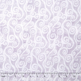 Wilmington Essentials - Swirly Scroll Tonal Grey 108" Backing