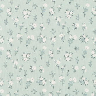 A Walk on the Prairie - Floral Sage Gray Yardage