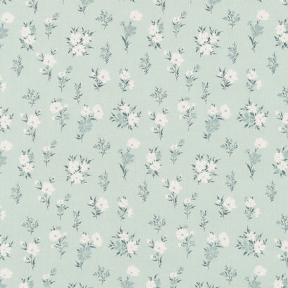 A Walk on the Prairie - Floral Sage Gray Yardage