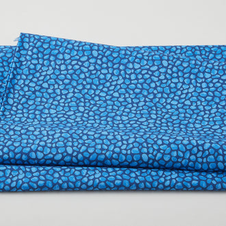 Beach Cats - Beach Pebbles Blue 2 Yard Cut