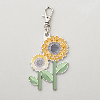 Lori Holt Enamel Happy Sunflower Charm
