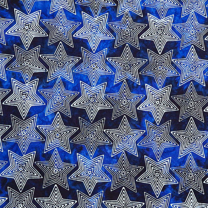 Artisan Batiks - Liberty 2 Stars Blue Yardage