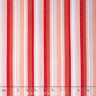 Princess Dreams - Princess Stripe Coral Yardage