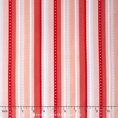 Princess Dreams - Princess Stripe Coral Yardage