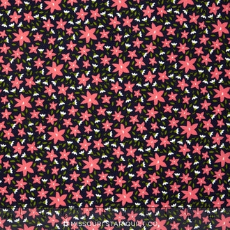 Posy Garden - Posy Floral Navy Yardage