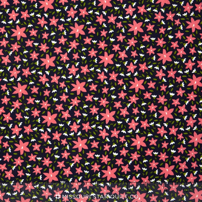 Posy Garden - Posy Floral Navy Yardage
