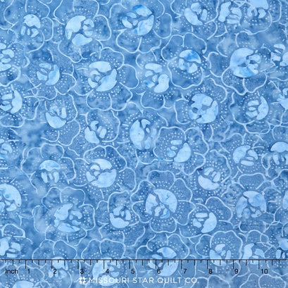 Tonga Batiks - Indigo Dreams Cabbage Patch Denim Yardage