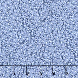 Jasper Blue - Growing Vine Periwinkle Yardage