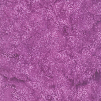 Reflections Batiks - Mosaic Flower Purple Yardage