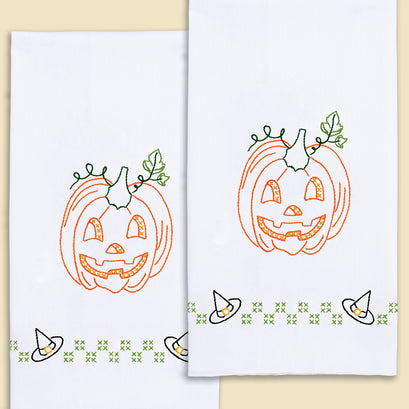 Halloween Embroidery Hand Towel Set