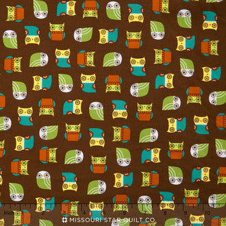 Suzy's Minis - Owls Earth Yardage