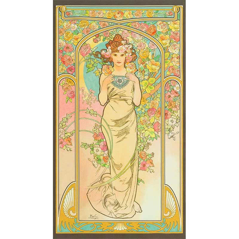 専用他の方発送×Alphonse Mucha 【椿姫】USA 証明書あり ミュシャを楽しむために：椿姫