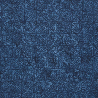 Tonga Batiks - Bluebell Etching Navy Yardage