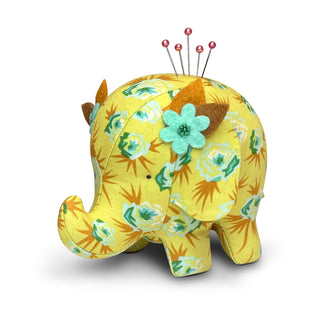 Effie & Ellie Elephant Pincushion Fabric Kit - Gold