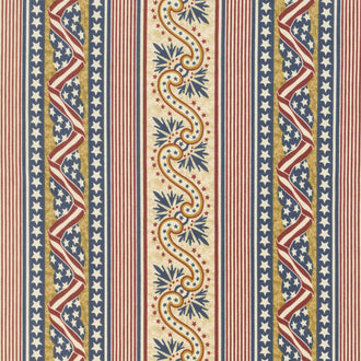 Patriotic for Quilts of Valor Foundation - Pillar Navy Yardage