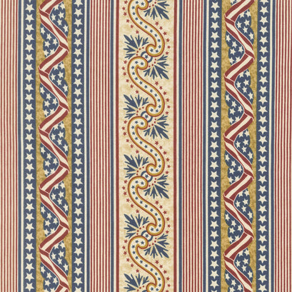 Patriotic for Quilts of Valor Foundation - Pillar Navy Yardage