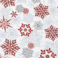 Holiday Flourish 11 - Silver Snowflakes Metallic Yardage