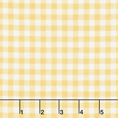 Bake Sale 2 - Gingham Yellow Yardage