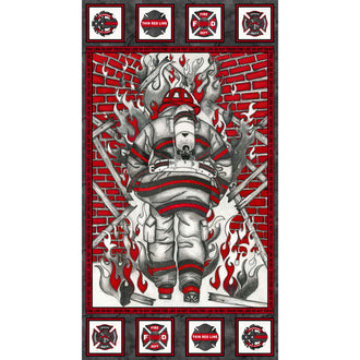 Thin Red Line - Fireman Red Panel