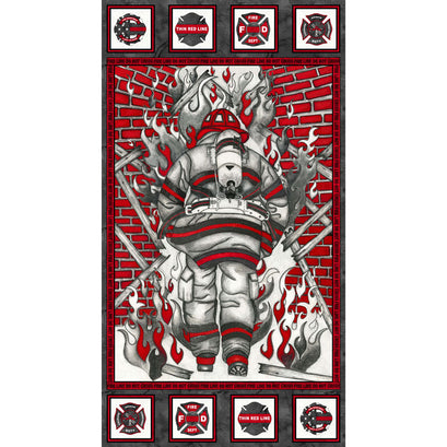 Thin Red Line - Fireman Red Panel