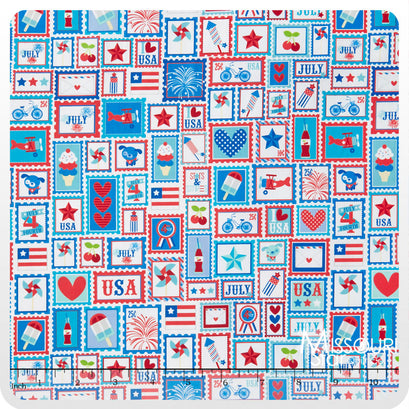 Star Spangled - Stripes Main Red Yardage