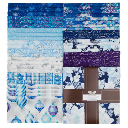 Holiday Flourish 11 Peacock Metallic Ten Squares