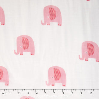 Designer Double Gauze - Elephant Pink Yardage