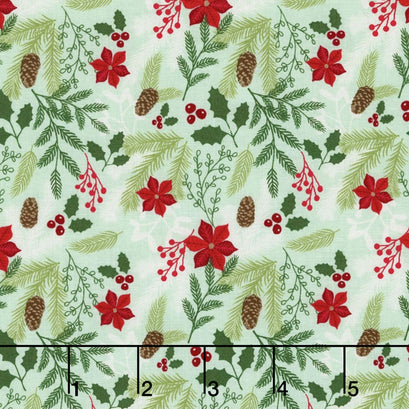 Comfort and Joy - Comfort Main Light Green Yardage