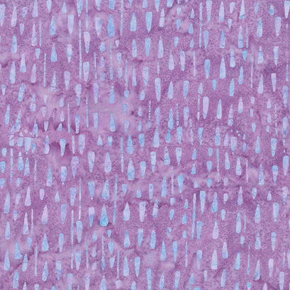Fairy Floss Batiks - Woodblock Chips Purple Yardage