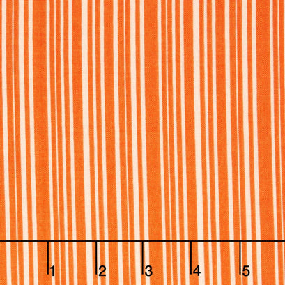 Trick or Treat - Treat Stripes Orange Yardage