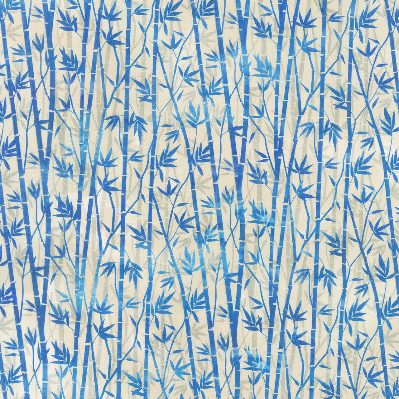Oriental Gardens - Bamboo Blue Yardage Primary Image