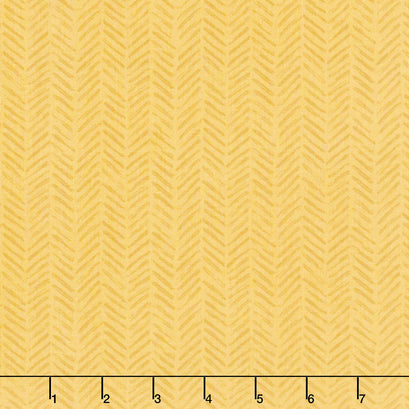 It Takes a Village - Tread Marks Sunshine Yardage