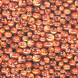 All Hallows Eve - Packed Jack O Lanterns Pumpkin Yardage Primary Image