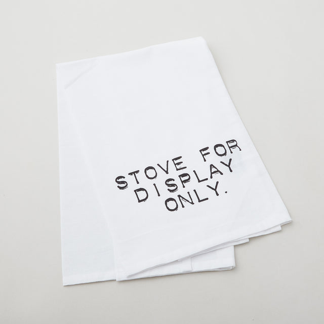 Stove for Display Only Kitchen Tea Towel - White Primary Image