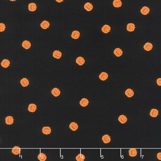 Pumpkin Patch - Pumpkin Toss Black Yardage