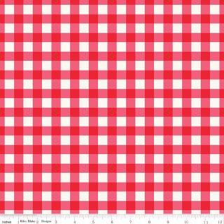 Picnic Florals - Gingham Red - 108" 3-Yard Package