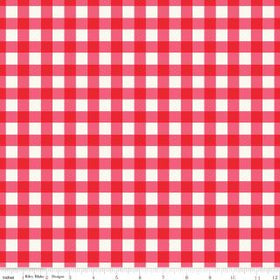 Picnic Florals - Gingham Red - 108" 3-Yard Package