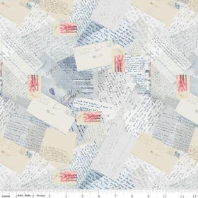 Letters From Home - Vintage Blue - 108" 3-Yard Package