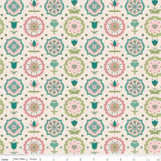 Piece & Plenty - Spring Charm Lagoon - Lori Holt - 108" 3-Yard Package