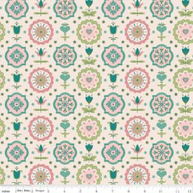 Piece & Plenty - Spring Charm Lagoon - Lori Holt - 108" 3-Yard Package