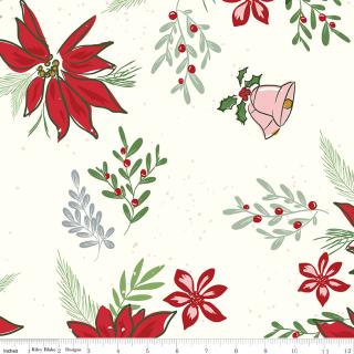 Mistletoe & Holly - Floral Cloud - 108" 3-Yard Package