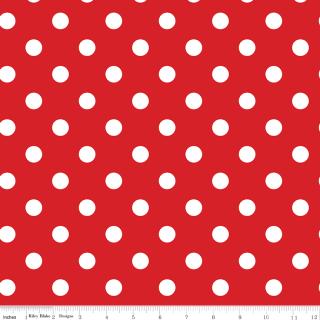 Simple Pleasures - Red Polka Dots - 108" 3-Yard Package