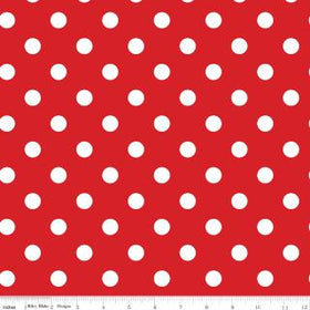 Simple Pleasures - Red Polka Dots - 108" 3-Yard Package
