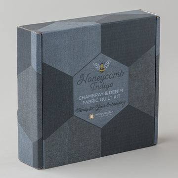 Missouri Star Honeycomb Indigo Fabric Quilt Kit
