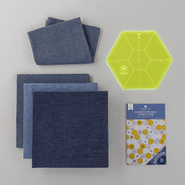 Missouri Star Honeycomb Indigo Fabric Quilt Kit