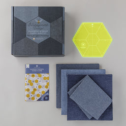 Missouri Star Honeycomb Indigo Fabric Quilt Kit