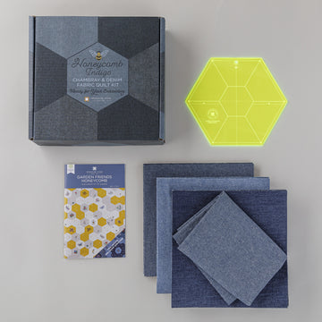 Missouri Star Honeycomb Indigo Fabric Quilt Kit