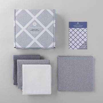 Lovely Lattice Fabric Kit - Grey