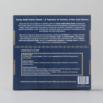 Our History in Stitches: Crazy Quilt Fabric Stash - Fabric Kit by Missouri Star